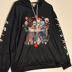 Black Graphic Hoodie for Men